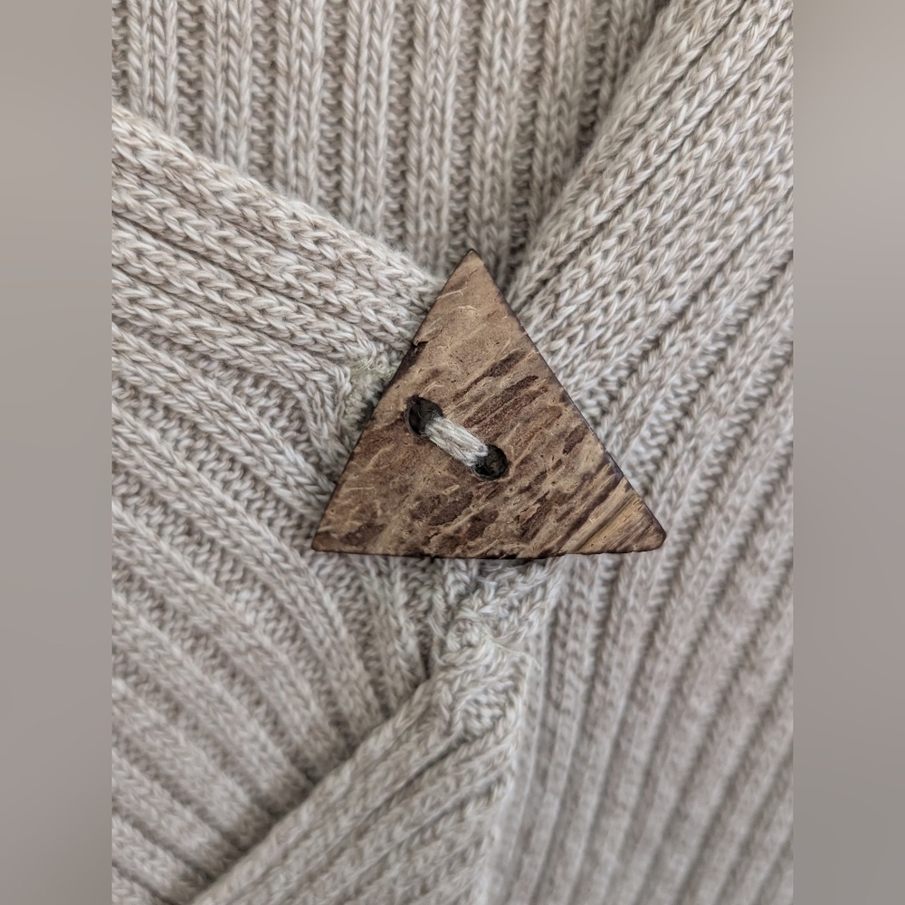 3/$50 Women's Ribbed Cardigan with Unique Button Design - Picture 5 of 6